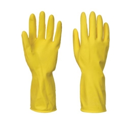 Portwest Household Latex Glove Full Box (240 Pairs). Size/Fit  XL/R, Yellow. Style A800