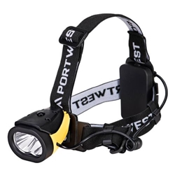 Portwest Dual Power Head Light. Size/Fit  /R, Yellow/Black. Style PA63