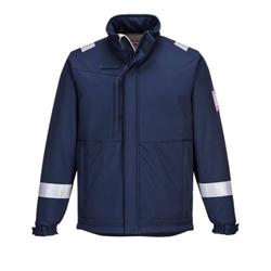 Portwest Modaflame Softshell FR Jacket. Size/Fit  S/R, Navy. Style MV73