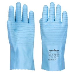 Portwest FD Chemical B Latex Gauntlet. Size/Fit  XXL/U, Blue. Style AP75