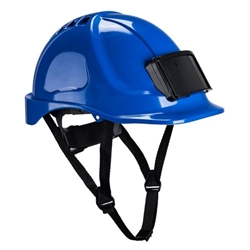 Portwest Endurance Badge Holder Helmet. Size/Fit  /R, Royal Blue. Style PB55