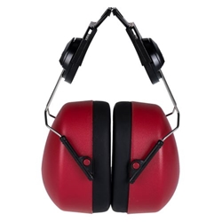 Portwest Clip-On Ear Defenders. Size/Fit  /R, Red. Style PW42
