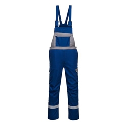 Portwest Bizflame Industry Two Tone FR Bib and Brace. Size/Fit  XXXL/R, Royal Blue. Style FR07