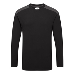 Portwest Two-Tone T-Shirt L/S. Size/Fit  4XL/R, Black/Grey. Style W1664