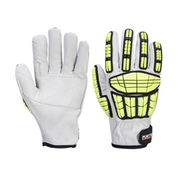 Portwest Impact F135 Cow Leather Lined Glove. Size/Fit  L/R, Grey. Style A745