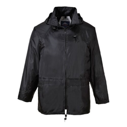 Portwest Classic Rain Jacket. Size/Fit  4XL/R, Black. Style S440