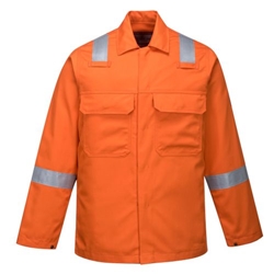 Portwest Bizweld Work FR Jacket . Size/Fit  L/R, Orange. Style BZ13