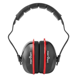 Portwest Comfort Ear Defenders. Size/Fit  /R, Black. Style PW43