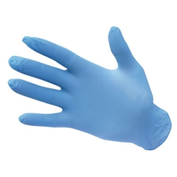 Portwest Disp 3.5 mil Nitrile Powder Free Disposable Glove (Pk100). Size/Fit  XL/U, Blue. Style A925