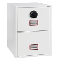 Phoenix World Class Vertical Fire File FS2262F 2 Drawer Filing Cabinet with Fingerprint Lock