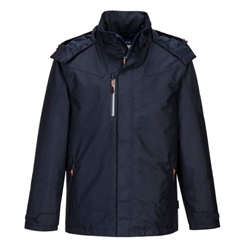 Portwest Outcoach Rain Jacket. Size/Fit  L/R, Dark Navy. Style S555