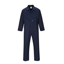Portwest Liverpool Zip Coverall. Size/Fit  XS/R, Navy. Style C813