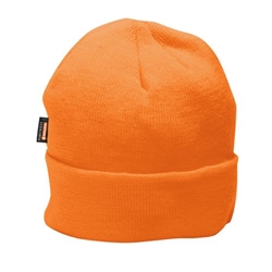 Portwest Insulated Knit Beanie. Size/Fit  /R, Orange. Style B013