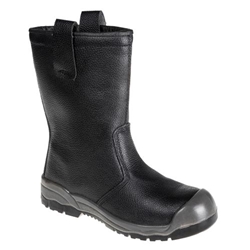 Portwest Steel Action Leather Rigger Boot S1P SR. Size/Fit  47/R, Black. Style FW13