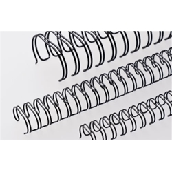 Renz 2:1 A5 Ring Wire Binding 5/8"/ 16mm 16 Loops Black (Pack of 50)