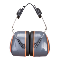 Portwest HV Extreme Ear Defenders High Clip-On. Size/Fit  /R, Grey/Orange. Style PW62