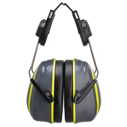 Portwest HV Extreme Ear Defenders Medium Clip-On. Size/Fit  /R, Grey/Yellow. Style PW76