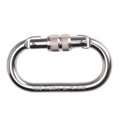 Portwest Screwgate Carabiner. Size/Fit  /R, Silver. Style FP30