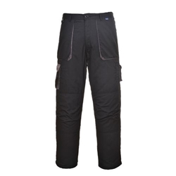 Portwest Texo Contrast Trousers. Size/Fit  L/R, Black. Style TX11