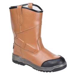Portwest Steelite Rigger Boot Pro S3 CI. Size/Fit  42/R, Tan. Style FT13