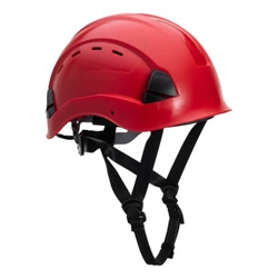 Portwest Height Endurance Mountaineer Helmet . Size/Fit  /R, Red. Style PS73