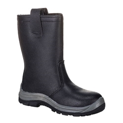 Portwest Steelite Rigger Boot S1P CI HRO. Size/Fit  40/R, Black. Style FW12
