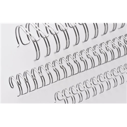 Renz 2:1 A4 Ring Wire Binding 1 1/4"/ 32mm 23 Loops Silver [Nylon-Coated] (Pack of 20)