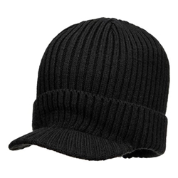 Portwest Beanie Hat with Peak. Size/Fit  /R, Black. Style HA24