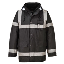 Portwest Iona Lite Traffic Jacket. Size/Fit  M/R, Black. Style S433