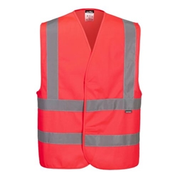 Portwest Hi-Vis Band and Brace Vest . Size/Fit  XX/3X/R, Red. Style C470