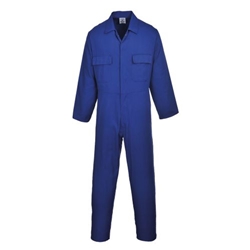 Portwest Euro Work Coverall. Size/Fit  4XL/R, Royal Blue. Style S999