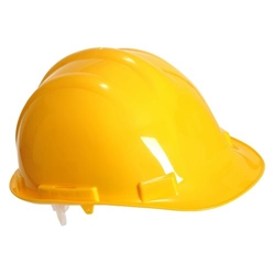Portwest Expertbase Safety Helmet . Size/Fit  /R, Yellow. Style PW50