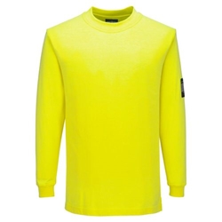 Portwest Modaflame Knit FR Long Sleeve T-Shirt. Size/Fit  XXL/R, Yellow. Style FR806