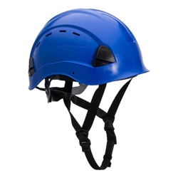 Portwest Height Endurance Mountaineer Helmet . Size/Fit  /R, Royal Blue. Style PS73