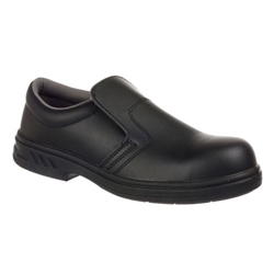 Portwest Steelite Slip On Safety Shoe S2 FO SR. Size/Fit  39/R, Black. Style FW81