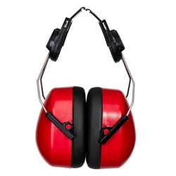 Portwest Endurance Clip-On Ear Defenders. Size/Fit  /R, Red. Style PW47