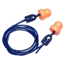 Portwest Easy Fit PU Ear Plugs Corded (200 Pairs). Size/Fit  /R, Orange. Style EP12