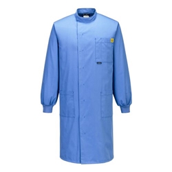 Portwest Anti-Static ESD Howie Coat. Size/Fit  XL/R, Hamilton Blue. Style AS15