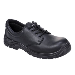Portwest  Composite Leather Low Shoe S3S SR. Size/Fit  47/R, Black. Style FC44