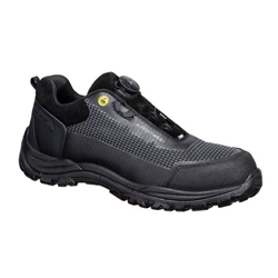 Portwest Girder Composite Low Shoe S3S ESD SR FO. Size/Fit  48/Y, Black/Grey. Style FE05