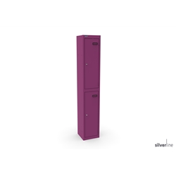 2 DOOR TRAFFIC PURPLE LOCKER