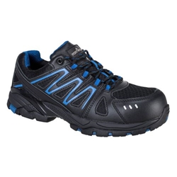 Portwest Composite Action Leather Trainer S1PL FO SR. Size/Fit  38/R, Black. Style FC67