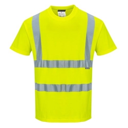 Portwest Hi-Vis Cotton Comfort T-Shirt S/S . Size/Fit  XXXL/R, Yellow. Style S170