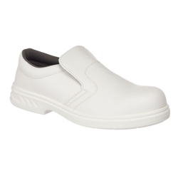 Portwest Steelite Slip On Safety Shoe S2 FO SR. Size/Fit  42/R, White. Style FW81