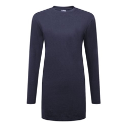 Portwest Women's Cotton Modesty T-Shirt L/S. Size/Fit  XXS/R, Navy. Style B194