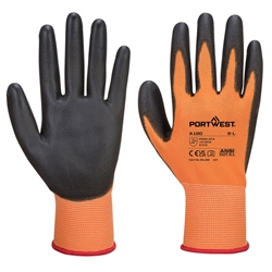 Portwest Grip 13 PU Palm Glove. Size/Fit  S/R, Orange/Black. Style A120