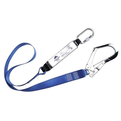 Portwest Single Webbing 1.8m Lanyard With Shock Absorber. Size/Fit  /R, Royal Blue. Style FP50