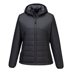 Portwest Professional Women's Hooded Insulated Baffle Jacket. Size/Fit  S/R, Metal Grey. Style S613