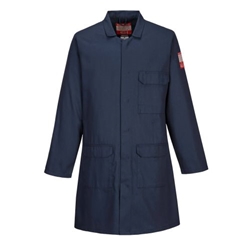 Portwest Bizflame Work Lightweight FR Coat. Size/Fit  M/R, Navy. Style FR34