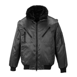 Portwest Pilot Jacket. Size/Fit  XS/R, Black. Style PJ10